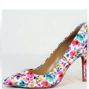 G.I.L.I. Leather Multicolor Floral Women's Heels Size 7